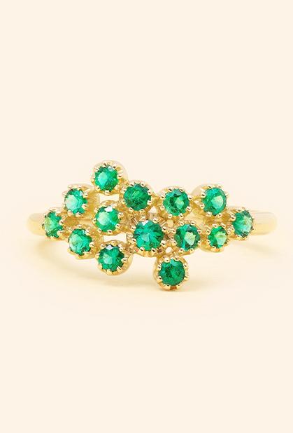 Charger l'image dans la galerie, 18K YELLOW GOLD, EMERALD