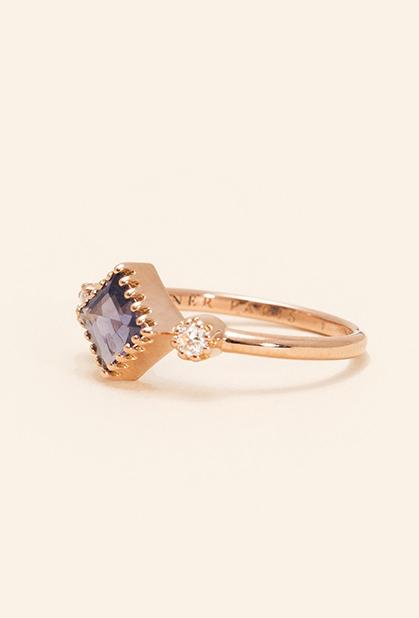 Charger l'image dans la galerie, 18K ROSE GOLD, IOLITE