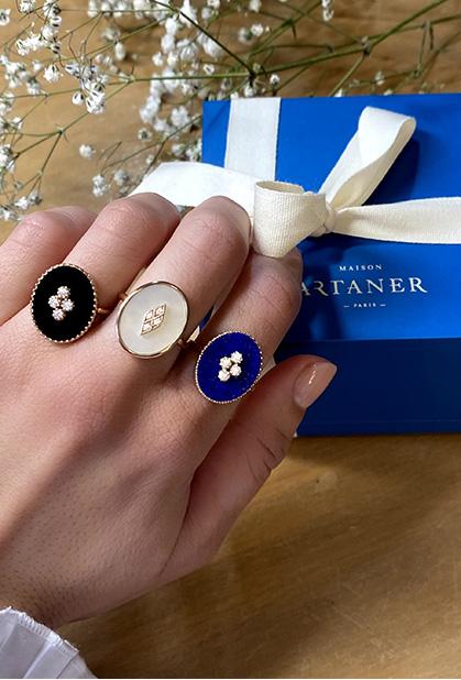 Charger l'image dans la galerie, 18K YELLOW GOLD, LAPIS LAZULI