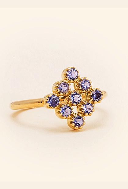 Charger l'image dans la galerie, 18K YELLOW GOLD, IOLITE