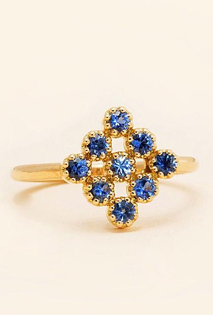 Charger l'image dans la galerie, 18K YELLOW GOLD, SAPPHIRE