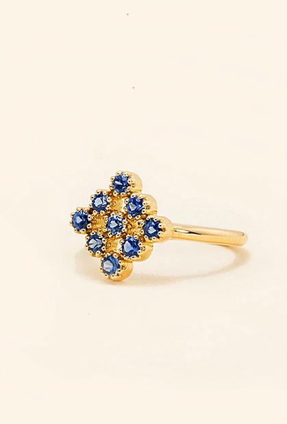 Charger l'image dans la galerie, 18K YELLOW GOLD, SAPPHIRE