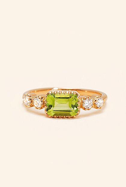 Charger l'image dans la galerie, 18K YELLOW GOLD, PERIDOT
