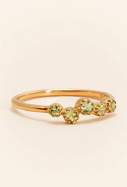 Charger l'image dans la galerie, 18K YELLOW GOLD, PERIDOT