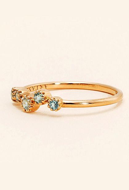 Charger l'image dans la galerie, 18K ROSE GOLD, BLUE TOPAZ