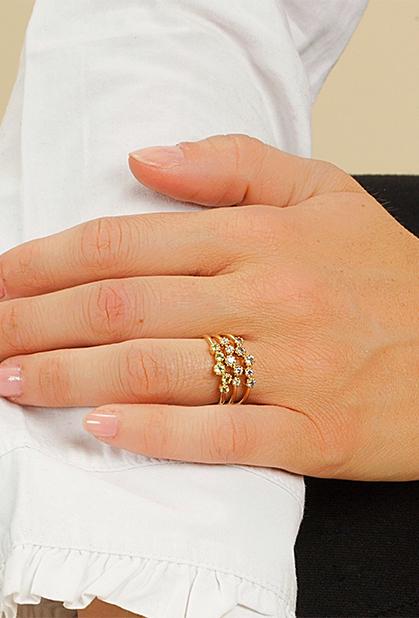 Charger l'image dans la galerie, 18K ROSE GOLD, BLUE TOPAZ