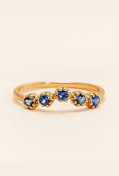 Charger l'image dans la galerie, 18K YELLOW GOLD, SAPPHIRE