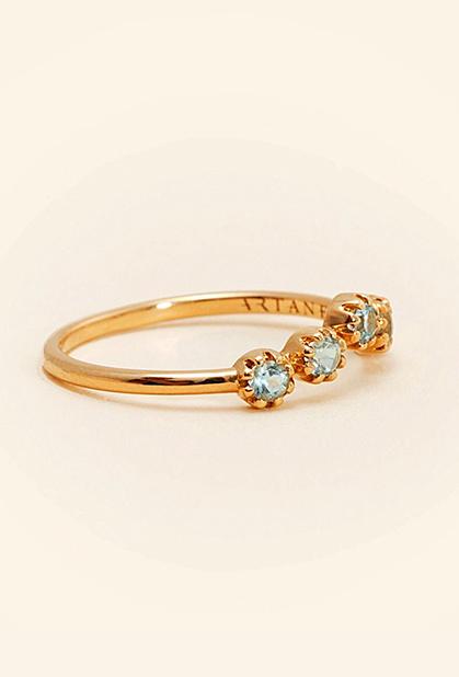 Charger l'image dans la galerie, 18K ROSE GOLD, AQUAMARINE