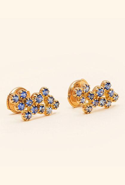 18K YELLOW GOLD, SAPPHIRE