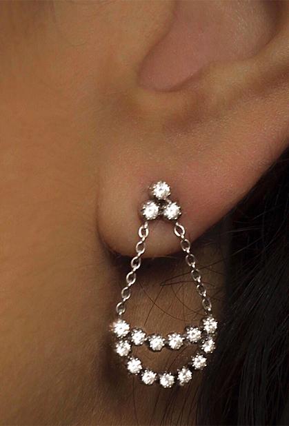 18K WHITE GOLD, DIAMOND