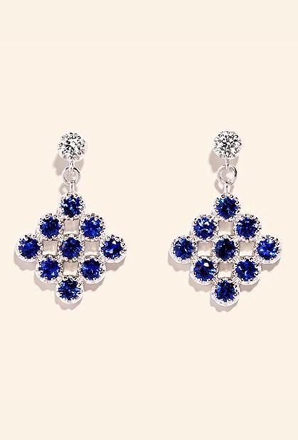 Charger l'image dans la galerie, 18K WHITE GOLD, SAPPHIRE