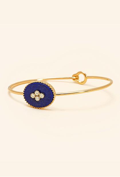 Charger l'image dans la galerie, 18K YELLOW GOLD, LAPIS LAZULI
