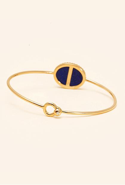 Charger l'image dans la galerie, 18K YELLOW GOLD, LAPIS LAZULI