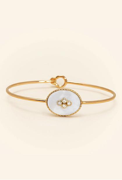 Charger l'image dans la galerie, 18K YELLOW GOLD, MOTHER-OF-PEARL