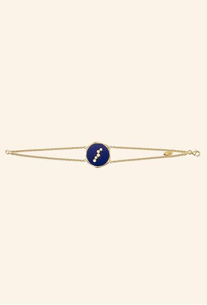 Charger l'image dans la galerie, 18K YELLOW GOLD, LAPIS LAZULI