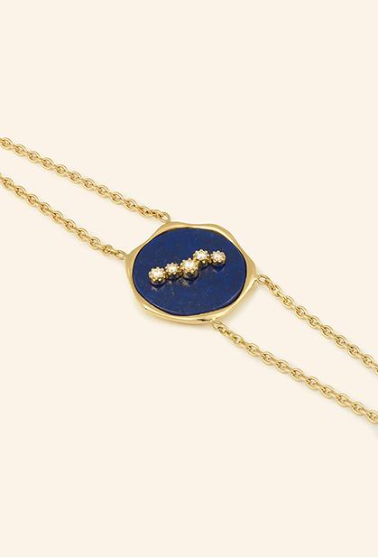 Charger l'image dans la galerie, 18K YELLOW GOLD, LAPIS LAZULI