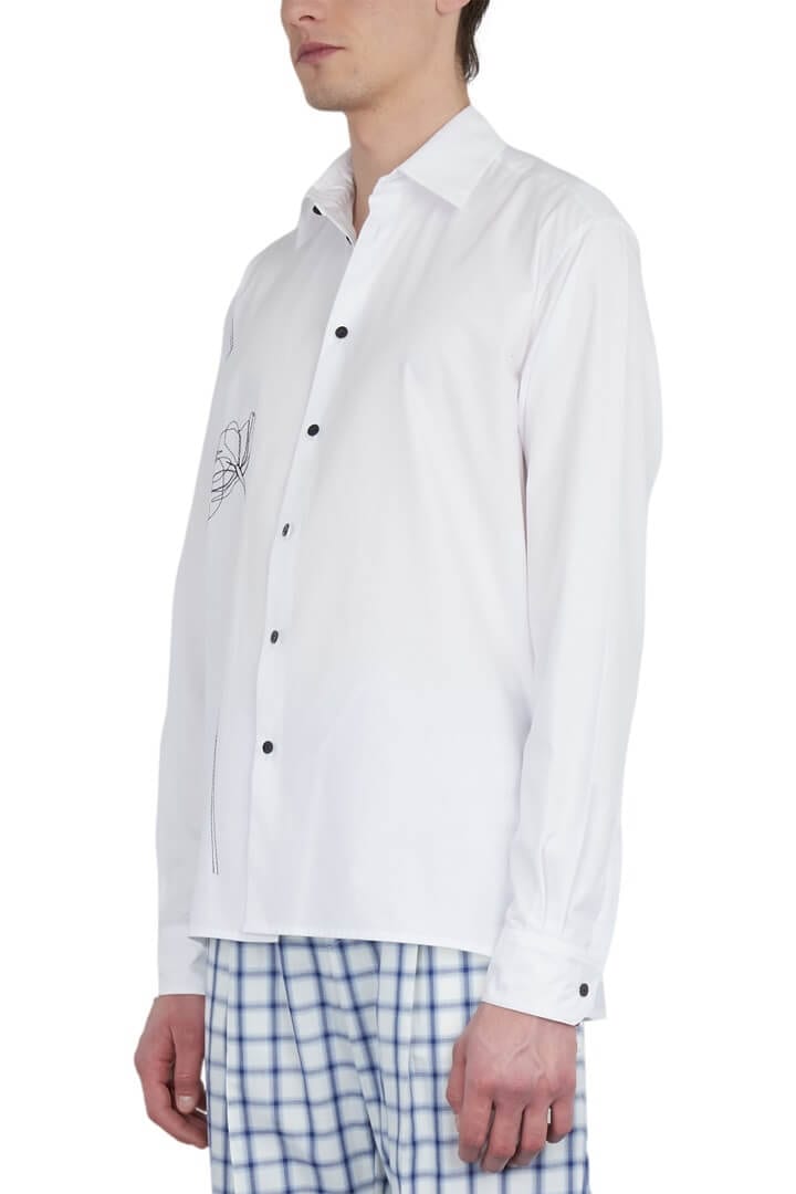 Charger l'image dans la galerie, LA CHEMISE BRODÉE FLEUR