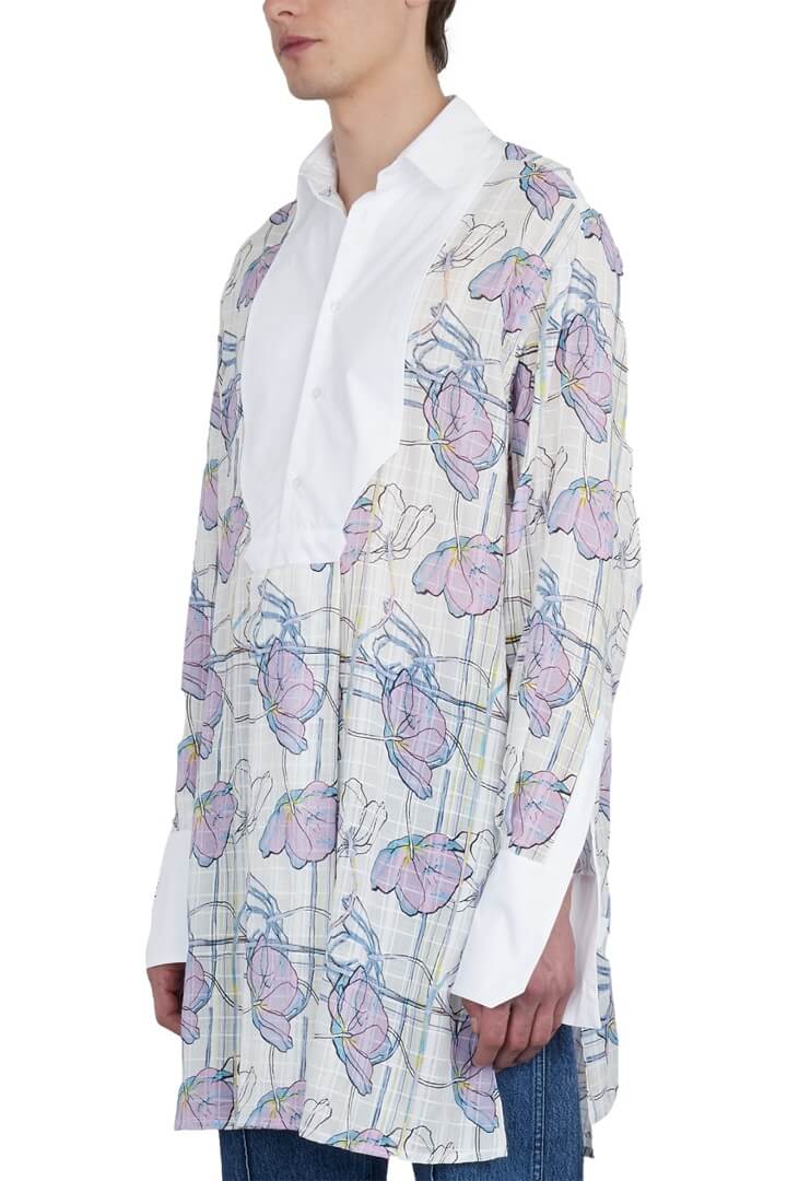 LA CHEMISE LONGUE PLASTRON