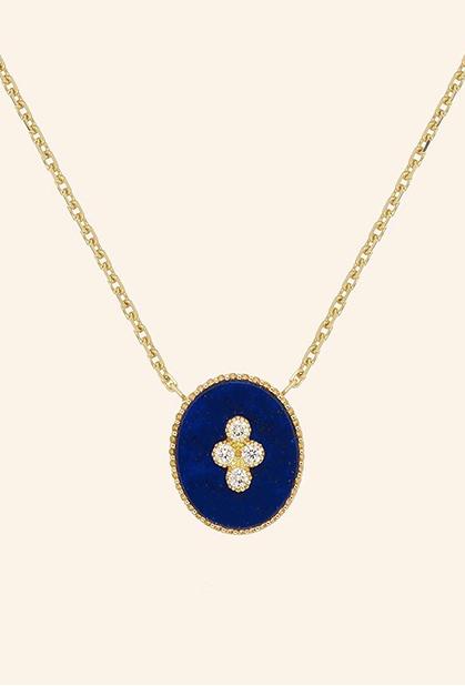 Charger l'image dans la galerie, 18K ROSE GOLD, LAPIS LAZULI