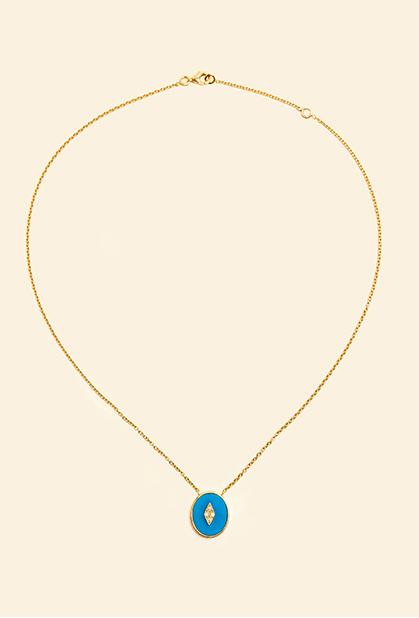 Charger l'image dans la galerie, 18K YELLOW GOLD, TURQUOISE