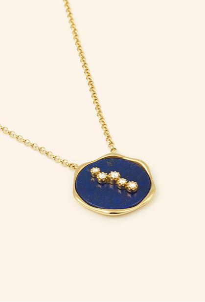 18K YELLOW GOLD, LAPIS LAZULI