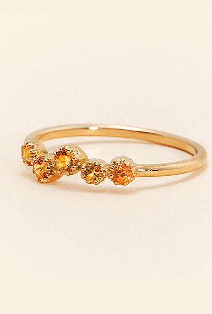 Charger l'image dans la galerie, 18K YELLOW GOLD, YELLOW SAPPHIRE