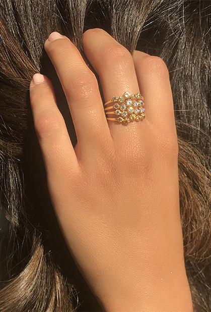 Charger l'image dans la galerie, 18K YELLOW GOLD, YELLOW SAPPHIRE