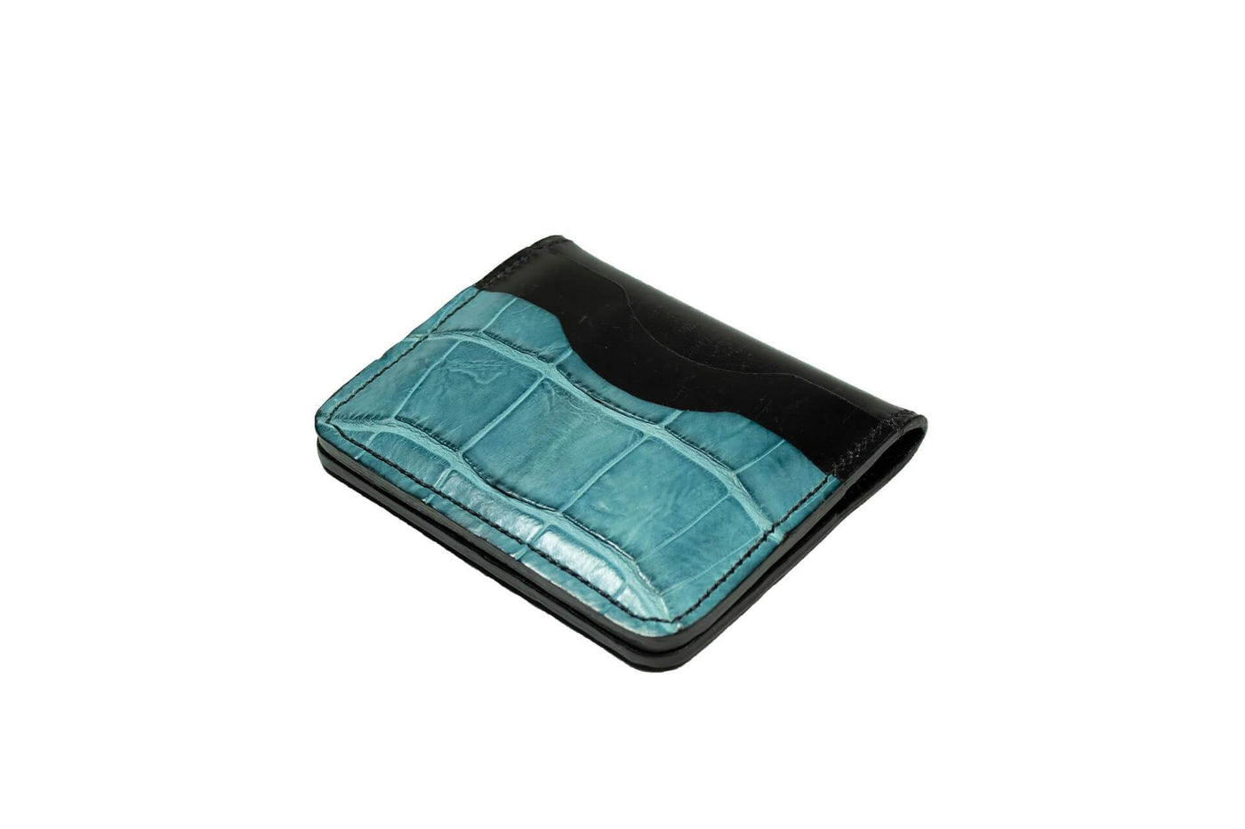 Charger l'image dans la galerie, CROCODILE LIGHT BLUE WALLET