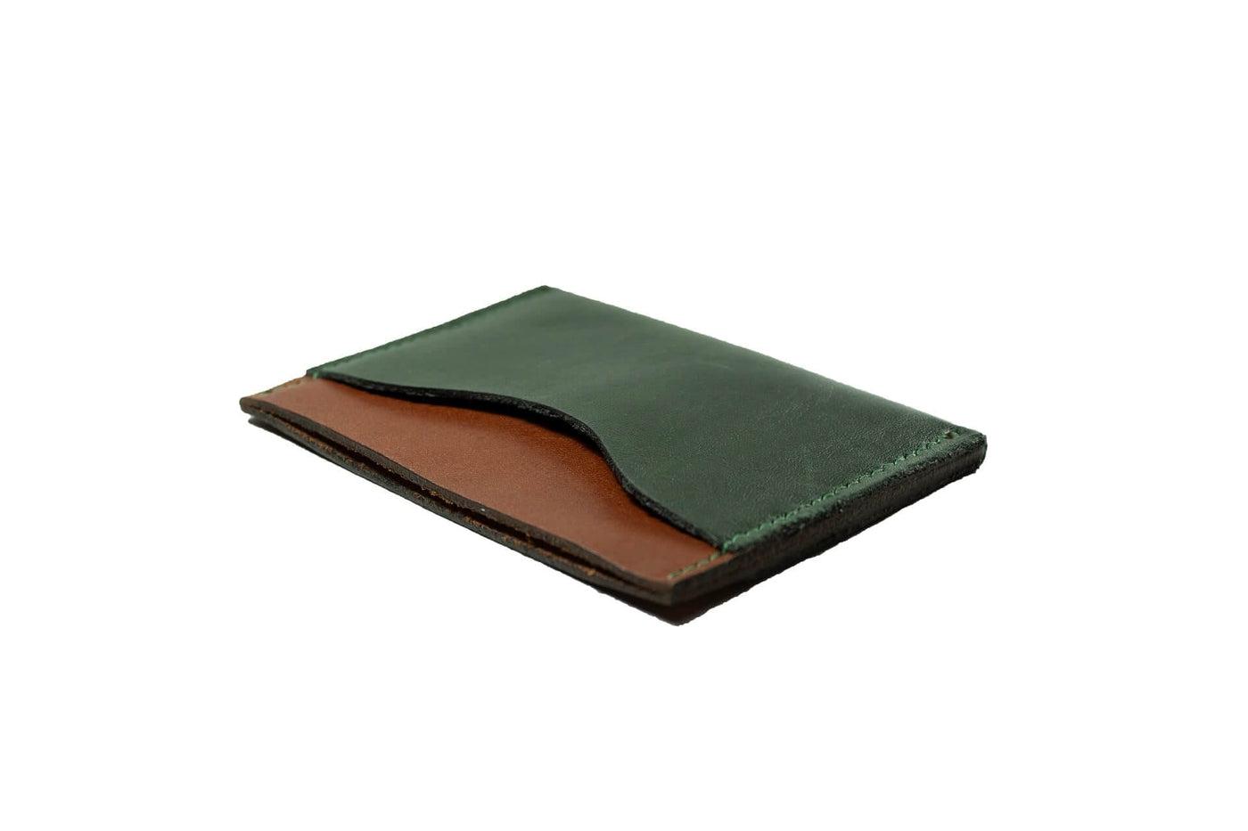 Charger l'image dans la galerie, COWHIDE PINE GREEN CARD HOLDER