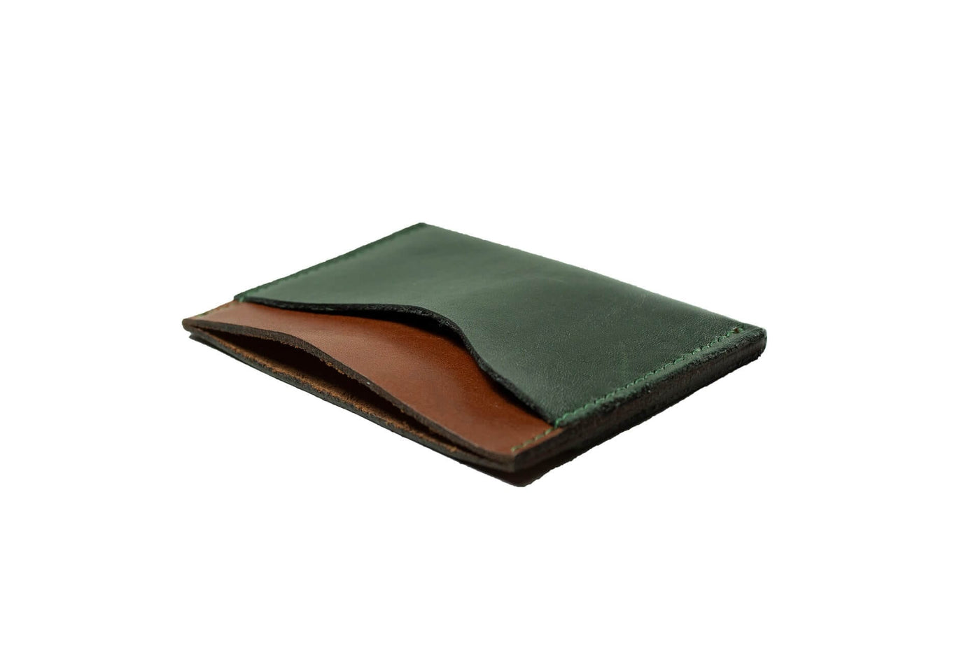 Charger l'image dans la galerie, COWHIDE PINE GREEN CARD HOLDER