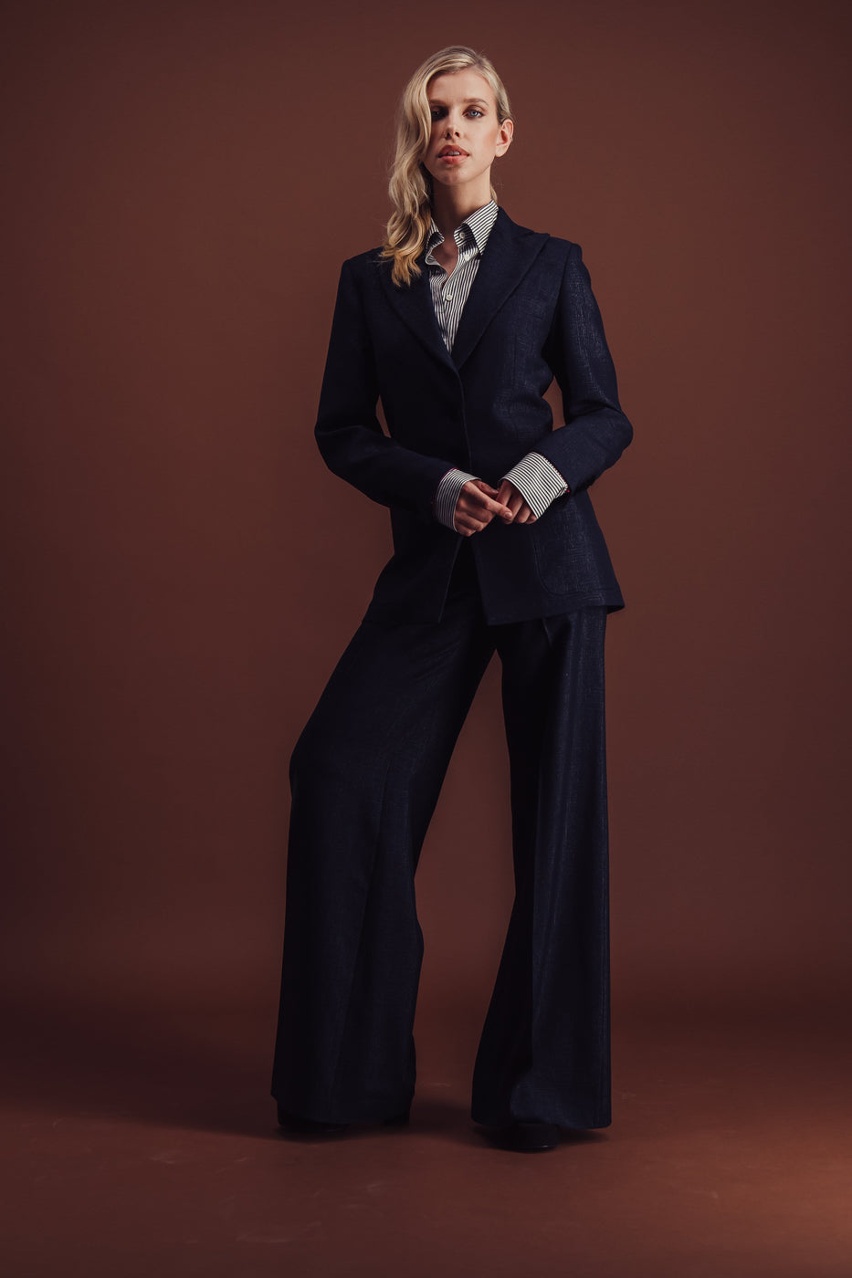 Charger l'image dans la galerie, VIRGINIA BRILLIANT NAVY JACKET