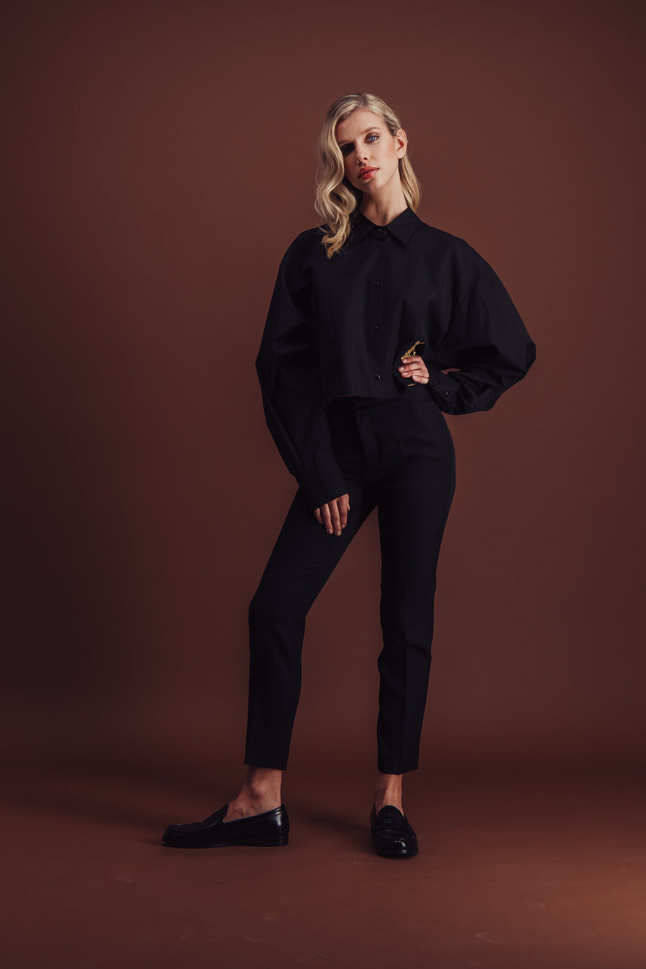 Charger l'image dans la galerie, CHLOE BLACK SHIRT