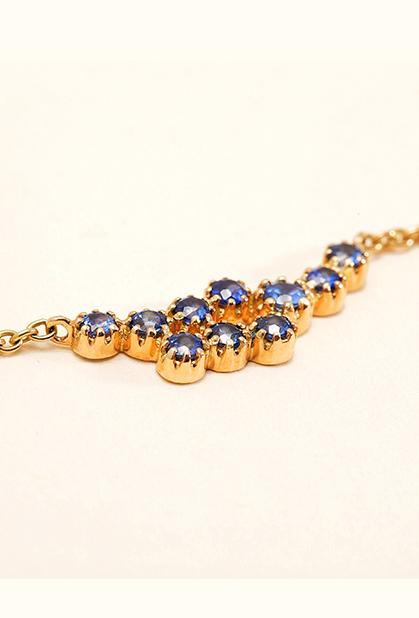 18K YELLOW GOLD, SAPPHIRE