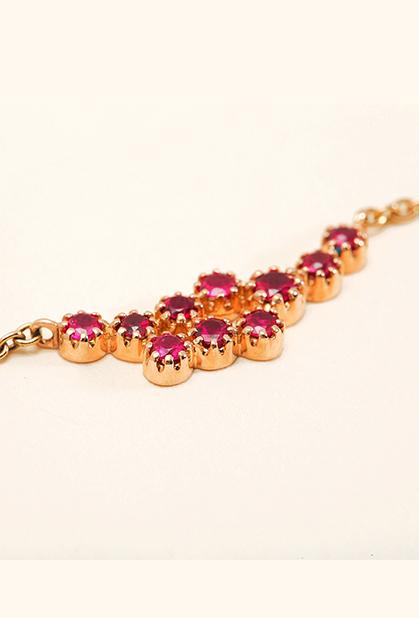 Charger l'image dans la galerie, 18K ROSE GOLD, RUBIES
