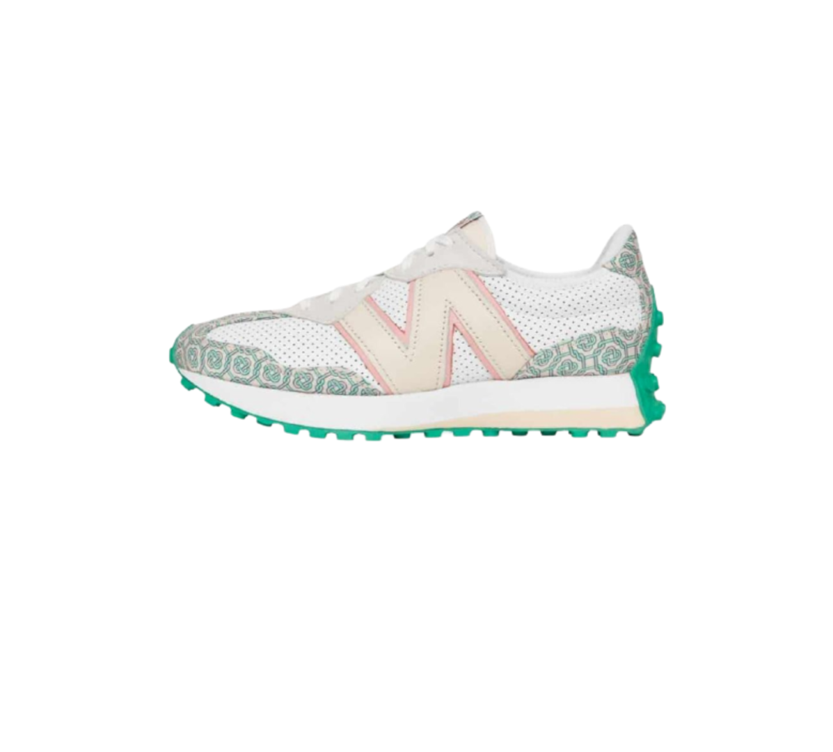 Charger l'image dans la galerie, CASABLANCA X NEW BALANCE 327 MONOGRAM WHITE GREEN