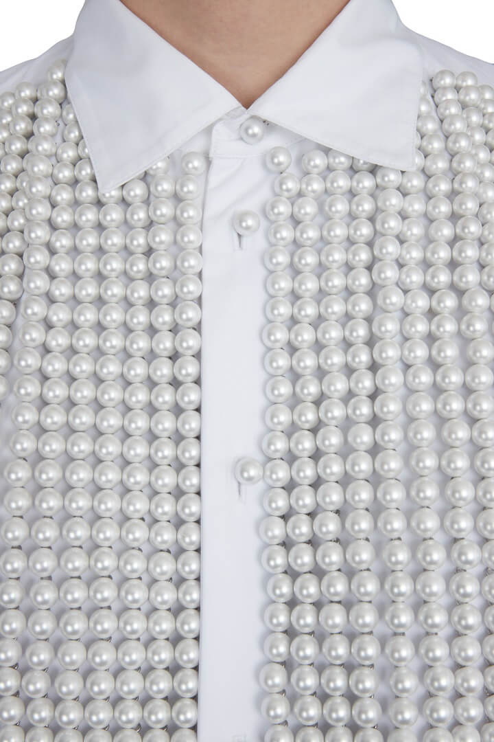 Charger l'image dans la galerie, LE CHEMISE BRODÉE PERLES