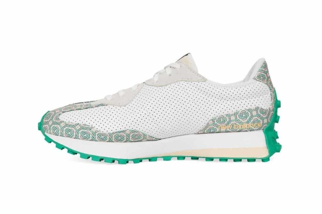 Charger l'image dans la galerie, CASABLANCA X NEW BALANCE 327 MONOGRAM WHITE GREEN