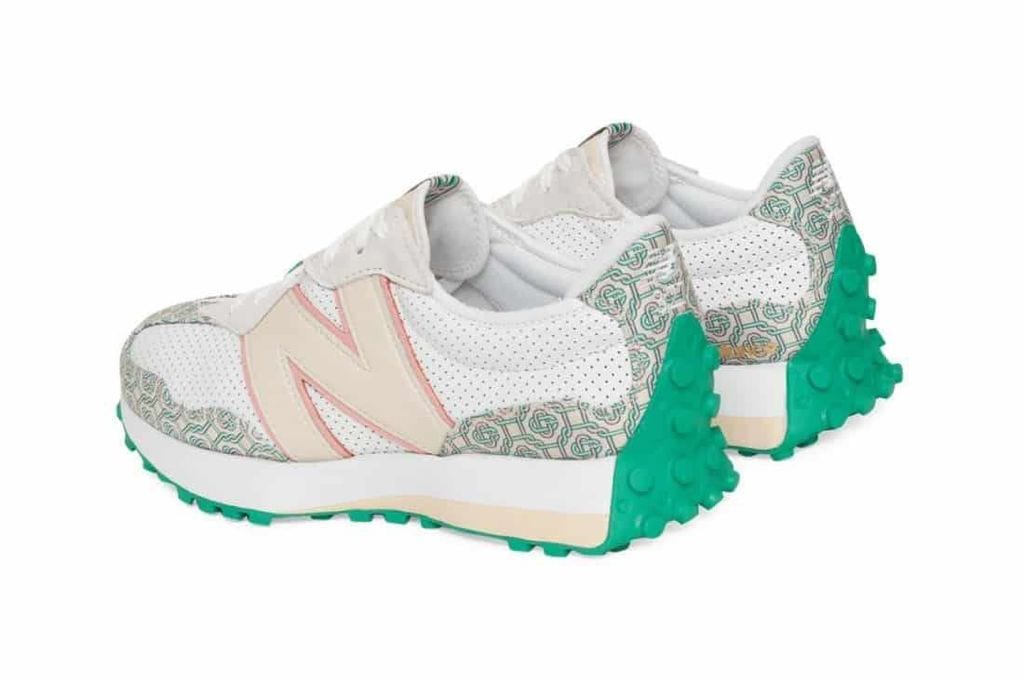 Charger l'image dans la galerie, CASABLANCA X NEW BALANCE 327 MONOGRAM WHITE GREEN
